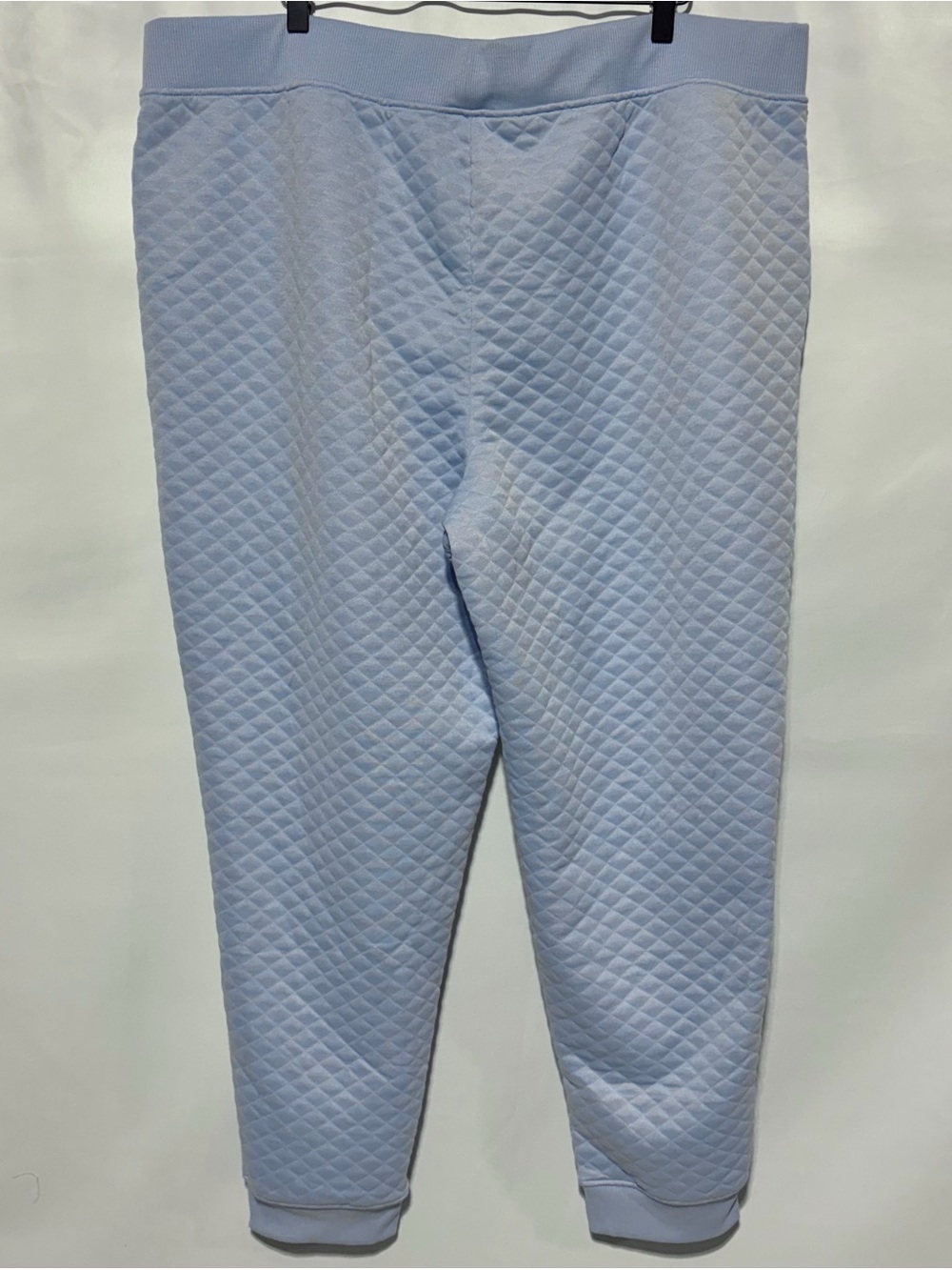 Lands End Quilted Lounge Pants Pull-On Jogger Sweatpants Light Blue Size XXL - Picture 8 of 14